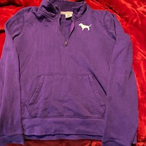 PINK 1/4 zip size LG